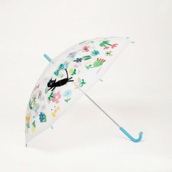 gnocco(ニョッコ) 子供用長傘 colobockle 花畑傘(猫) kids サックス TM16-FL-1SX 【北海道・沖縄・離島配送不可】(4)