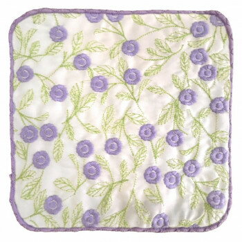 riz au lait リアレ　フラワーコレクション　エンブロイダリーハンカチ　03　FLORET3　GHR0598 【北海道・沖縄・離島配送不可】