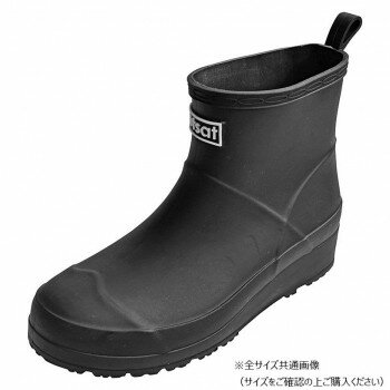 sutsat　ショート丈レインブーツ　Lサイズ(24〜24.5m)　07　BLACK　GSZ2159 【北海道・沖縄・離島配送不可】