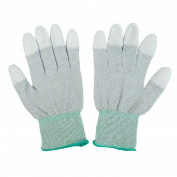 ＜＜ご注意下さい＞＞こちらの商品はメーカーよりお客様へ直接お届けの品になります。 当店での在庫はしておりません。在庫の有無はメーカー在庫のみになりますので、急な欠品や急に廃盤になる可能性がございます。こちらの商品の配送について○北海道・沖縄・離島につきましては、配送不可となりますので予めご了承お願いします。こちらの商品の包装(ラッピング)について○上記の理由(メーカーより直送)により包装はできませんので予めご了承お願いします。こちらの商品の不具合について○お届けしましたこちらの商品に不具合があった場合、商品到着日より1週間以内に当店にご連絡ください。メーカーが直接対応させて頂きます。○お客様がご自身で修理された場合、費用の負担は致しかねますので予めご了承下さい。カーボン糸が縫い込まれた13ゲージのナイロン手袋の指先にポリウレタンをコーティングしました。手首部にほつれを防ぐオーバーロック加工を施しています。工場の部品組み立てなどのライン生産、精密作業におすすめです。ご家庭でもDIYやPC機器などの作業にご利用できます。サイズ：全長:約23.0cm、中指:約8.0cm、手の平周り:約18.0cm個装サイズ：23×21×9cm重量：個装重量：210g素材・材質：ポリウレタン、ナイロン、カーボン糸仕様：表面抵抗値(Ω):指先:2.3×10(8乗)、手の平:1.9×10(8乗)セット内容：1組(10双入)生産国：中国