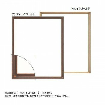 大額 7512 デッサン額 四ツ切 ホワイトゴールド 【北海道・沖縄・離島配送不可】