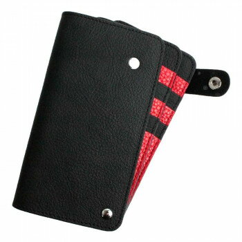 AWESOME(オーサム)　スライドカードケース　(20枚収納)　ブラック×レッド　SCC-16 【北海道・沖縄・離..