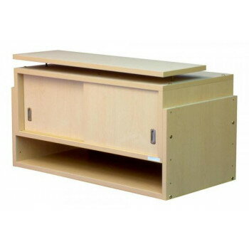 耐震収納上置き じしん作くん 幅86cm 奥行44cm 86-44　A・ナチュラル 【北海道・沖縄・離島配送不可】