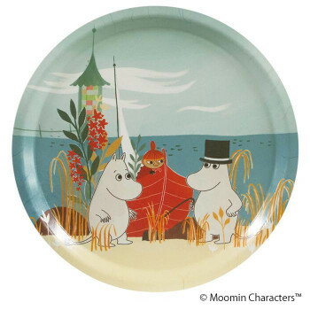 MOOMIN(ムーミン) ラウンドトレイM　ムーミンビーチボート OPD060040 【北海道・沖縄・離島配送不可】