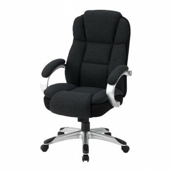 ナカバヤシ　ファブリックポケットコイルチェア　ブラック　CCF-501BK 【北海道・沖縄・離島配送不可】