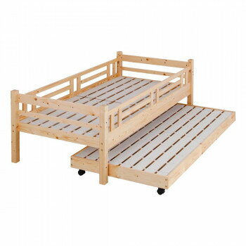 天然木すのこ親子ベッド　シングル親子タイプ　ナチュラル　JNL-200-PN 【北海道・沖縄・離島配送不可】