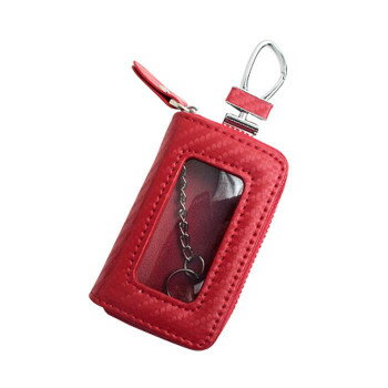 AWESOME(オーサム) スマートキーケース クリア窓W カーボン調 レッド ASK-CBCMW02 【北海道・沖縄・離島配送不可】