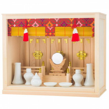 神棚の里 箱宮神棚セット 皐月 16号 神具セット付き 【北海道・沖縄・離島配送不可】