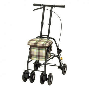 マキテック シルバーカー スリムムーヴ ベージュチェック SX-15CG 【北海道・沖縄・離島配送不可】