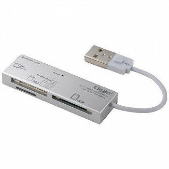 ナカバヤシ　CRW-5M69カードリーダー・ライターシルバー　CRW-5M69SL 【北海道・沖縄・離島配送不可】