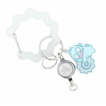 フラワーリング カラビナ リール付き バッグチャーム サンリオ オールスターズ LSR-G004 ハンギョドン 【北海道・沖縄・離島配送不可】