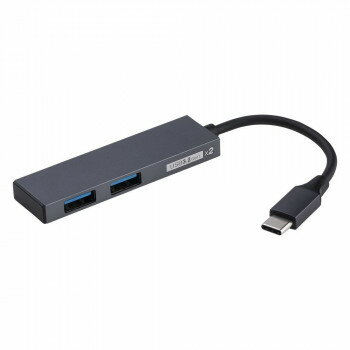 ナカバヤシ　USB3.2G1Type-C2ポート変換ハブ/グレー　UH-C3302GY 【北海道・沖縄・離島配送不可】