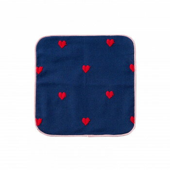 ちいさなハンカチ love ネイビー NV K60-15809 【北海道・沖縄・離島配送不可】