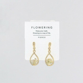 フラワーリング ピアス クリアシャイニー しずく AAP1865-GD 【北海道・沖縄・離島配送不可】