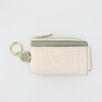 フラワーリング スマートキーポーチ リール付き ニュアンスキルティング グリーン GKP0038-GR 【北海道・沖縄・離島配送不可】