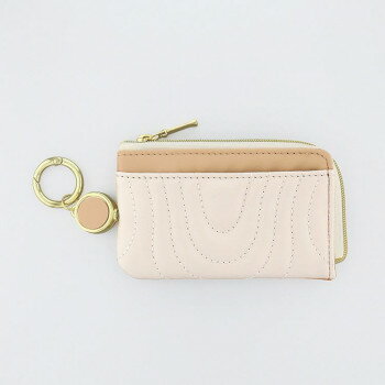 フラワーリング スマートキーポーチ リール付き ニュアンスキルティング オレンジ GKP0038-OR 【北海道・沖縄・離島配送不可】