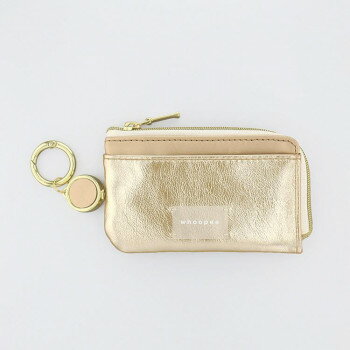 フラワーリング スマートキーポーチ リール付き メタリック ゴールド GKP0039-GD 【北海道・沖縄・離島配送不可】