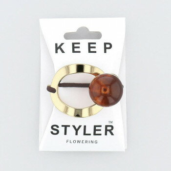 フラワーリング ヘアゴム キープスタイラー メタルオーバル ゴールド HHG0959-GD 【北海道・沖縄・離島配送不可】