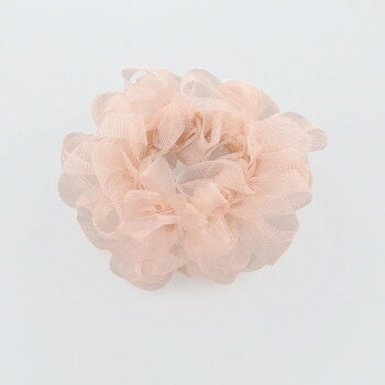 フラワーリング ヘアゴム オーガンジーリボン ピンク HHG1130-PK 【北海道・沖縄・離島配送不可】