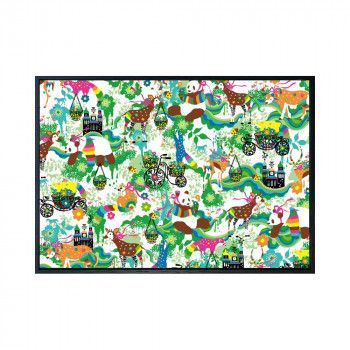 Kayo Horaguchi Matching-pattern_Green アートパネル ZKH-53666 