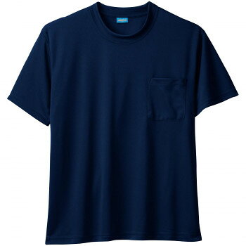 桑和 50381 半袖Tシャツ(胸ポケット付き) LLサイズ ネイビー(1) SOWA 【沖縄配送不...