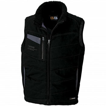 樂天商城 - 桑和 5106 防寒ベスト 6Lサイズ ブラック(4) G.GROUND 【北海道・沖縄・離島配送不可】