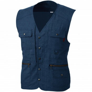 桑和 62016 ベスト LLサイズ ネイビー(1) 【北海道・沖縄・離島配送不可】(4.0)