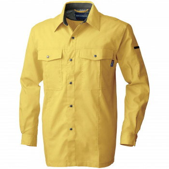 桑和 615 長袖シャツ Mサイズ マスタード(92) Absolute GEAR 【北海道・沖縄・離島配送不可】