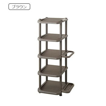 ＜＜ご注意下さい＞＞こちらの商品はメーカーよりお客様へ直接お届けの品になります。 当店での在庫はしておりません。在庫の有無はメーカー在庫のみになりますので、急な欠品や急に廃盤になる可能性がございます。こちらの商品の配送について○北海道・沖縄・離島につきましては、配送不可となりますので予めご了承お願いします。こちらの商品の包装(ラッピング)について○上記の理由(メーカーより直送)により包装はできませんので予めご了承お願いします。こちらの商品の不具合について○お届けしましたこちらの商品に不具合があった場合、商品到着日より1週間以内に当店にご連絡ください。メーカーが直接対応させて頂きます。○お客様がご自身で修理された場合、費用の負担は致しかねますので予めご了承下さい。幅35.5cmに靴5足が収納できます。靴べらやブラシが掛けられるフックや、傘5本が収納できる傘立て付き。フック・傘立ては左右どちらでも取付けが可能です。傘立て用の水受け皿は取外せるので、お手入れも簡単に出来ます。サイズ：約W35.5×D31×H87cm、個装サイズ：32.5×27.5×16cm重量：1250g、個装重量：1270g素材・材質：ポリプロピレン仕様：組立品生産国：日本