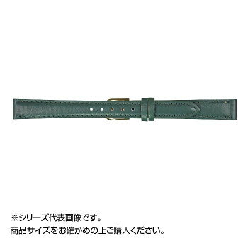MIMOSA(ミモザ) 時計バンド ベビーカーフKC 13mm グリーン (美錠:金) CKC-G13