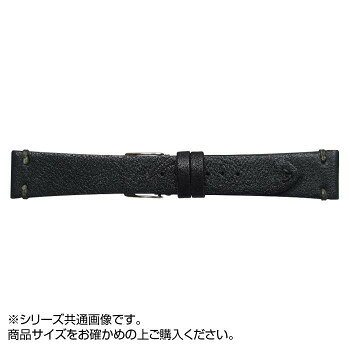 Emitta(エミッタ) 時計バンド ウーガ 20mm ブラック (美錠:銀) EU-A20