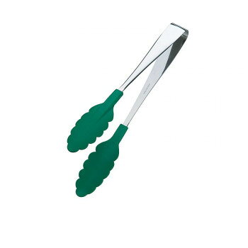 田辺金具 抗菌耐熱カラートング(中) グリーン 250mm