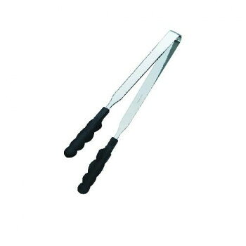 田辺金具 N抗菌耐熱カラートングスリム(中)ブラック 250mm