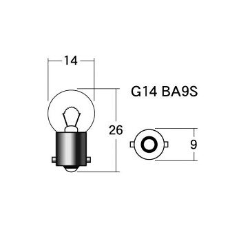 M&Hマツシマ 白熱電球(2個入) 12v10w G14 BA9S オレンジ A7514 OR 【北海道・沖縄...