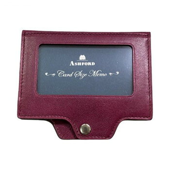 ASHFORD アシュフォード イシュー IDカード&メモホルダー パープル 8773-078