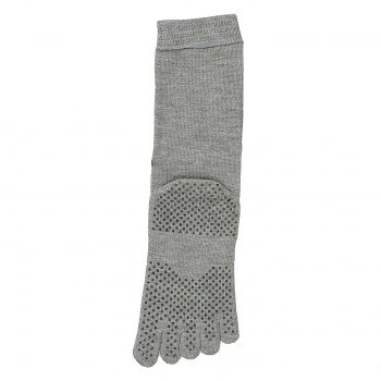 神戸生絲 コベス 紳士ゆったり5本指すべり止めソックス25-27cm 5505 グレー
