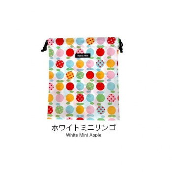 Hanna Hula(ハンナフラ) 消臭巾着 Mサイズ ホワイトミニリンゴ CDS-M 【沖縄配送不可】
