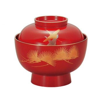 上品な雑煮椀です。サイズ：φ135×115mm、個装サイズ：14.4×14.2×9cm重量：個装重量：320g素材・材質：フェノール樹脂・ウレタン塗生産国：日本