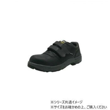 マジックタイプの作業靴です。先芯部本革使用で帯電した静電気を除去し、粉塵の付着を防止します。サイズ：24.5cm、個装サイズ：30×21.4×12cm重量：約440g、個装重量：1160g素材・材質：アッパー:天然皮革(先芯部)+合成皮革底:ウレタン2式(耐油)先芯:ワイド樹脂仕様：4E生産国：中国