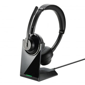 サンワサプライ Bluetoothステレオヘッドセット(クレードル付き・デュアルマイク) MM-BTSH70BK 【沖縄配送不可】