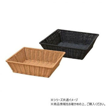 PP長角バスケット 2/3ブラック(深) 70022730 【沖縄配送不可】