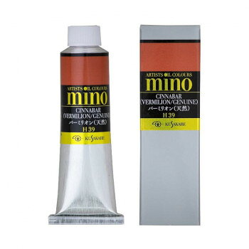 クサカベ ミノー油絵具 9号 40ml バーミリオン(ジェニュイン) (天然) M9-39