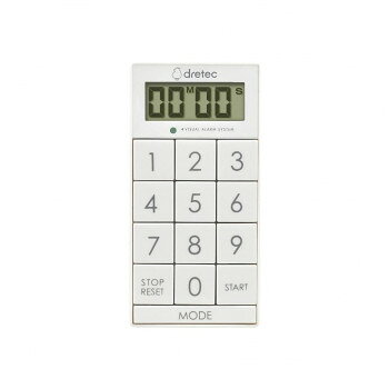 ドリテック dretec デジタルタイマー「スリムキューブ」 ホワイト T-617WT