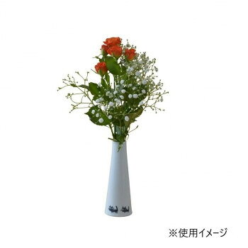 一輪挿しなので場所を取らずちょっとしたスペースに飾れます。お店で買ってきたお花、道端や庭に咲いている季節のお花を自室やリビング、トイレや玄関などに。たった一輪でもお花があるとかわいくて癒されます。もちろん何本かのお花を生けてもシンプルなデザインの花瓶なのでかわいいです。磁器なので丸洗いができて清潔にご使用いただけます。※落としたりぶつけたりすると、割れる事がありますので、丁寧にお取り扱い下さい。※破損した際にはケガをしないよう十分ご注意下さい。サイズ：約5.7×15cm、個装サイズ：6.5×6.5×15.5cm重量：約150g、個装重量：160g素材・材質：磁器仕様：食洗機:可有田焼生産国：日本