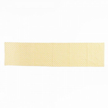 志成販売 七宝つなぎ刺繍のテーブルランナー イエロー 305044YL 【沖縄配送不可】