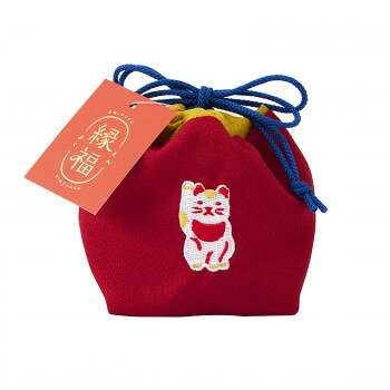 縁福巾着 招き猫61341