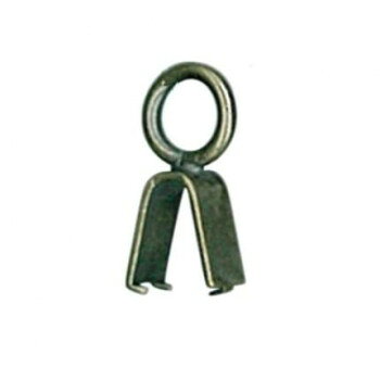 INAZUMA イナズマ 巾着ひも通しくわえ金具(コキ具) 5ミリ 10個入 シルバー AK-10-5S