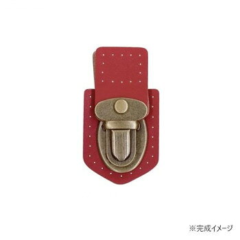 INAZUMA イナズマ 合皮縫付けホック アンティークゴールド 2 赤 BA-38A