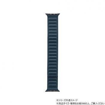 Apple Watch バンド CORVIN レザー風マグネットバンド ネイビー LN-AW41B40NV