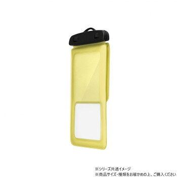 FLOAT SAVER POCKET 浮く背面ポケット付き防水ケース クリアイエロー LN-SM67WP05CYE